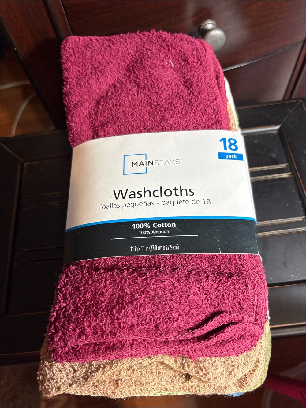 Mainstays Men's Washcloths - 18 Pack,